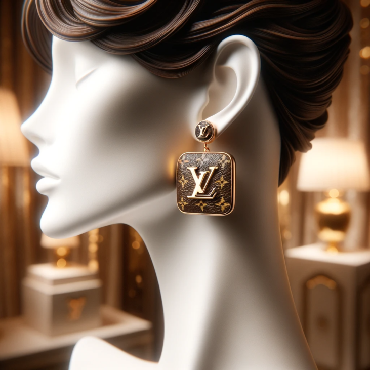 Louis Vuitton Leather Earrings