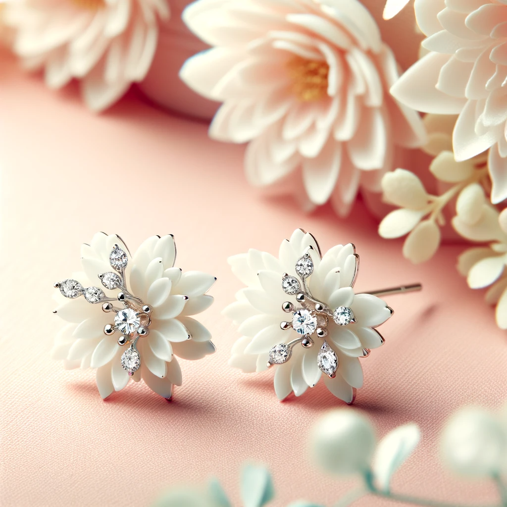 White Flower Earrings Occasions