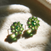 Lime Green Stud Earrings